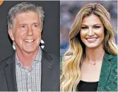  ?? AP ?? “Dancing With the Stars" co-hosts Tom Bergeron, left, and Erin Andrews will not be returning to the popular celebrity dance competitio­n series.