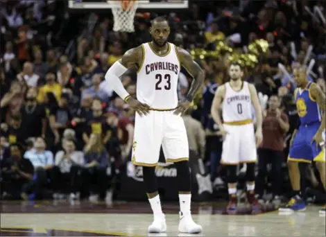  ?? TONY DEJAK — ASSOCIATED PRESS ?? LeBron James during Game 3 of last year’s NBA Finals.