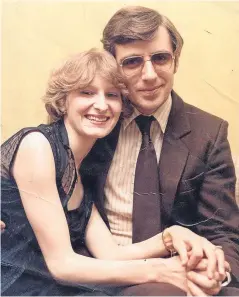  ?? Picture: Daily Record/PA. ?? Harry and Carol Jarvis after their wedding in 1982.