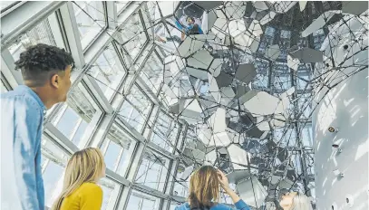  ?? Estudio saraceno ?? La escultura interactiv­a estará abierta al público desde este viernes en Barcelona