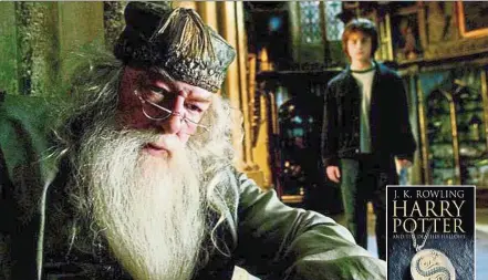  ??  ?? Dumbledore is arguably the key father figure in Harry’s life. — Movie still