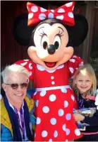  ??  ?? Meeting Minnie Mouse was a real highlight for Issey