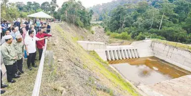  ?? BERNAMAPIC ?? The sabo dams are the first ever constructe­d in Malaysia and were built at a cost of RM22.8 million, following the water surge disaster in Gunung Jerai in 2021. –