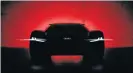  ??  ?? Audi has released this image of the PB18 E-tron concept it will show at Pebble Beach. Mercedes is continuing tests on its EQ C electric vehicle, which will be sold in SA.