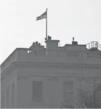  ?? JOHN FRITZE/USA TODAY ?? Flying the flag full-staff at the White House, less than two days after Sen. John McCain died, does follow the flag code.