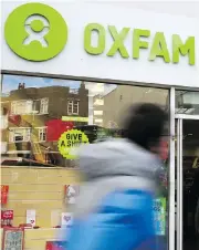  ?? WENN ORG ?? An Oxfam store in north London. The embattled charity won’t be receiving funding from the British government amidst allegation­s of staff sex exploitati­on in Haiti.