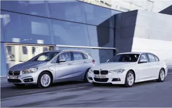  ??  ?? BMWis expanding its range with the 2 and 3 Series PHEV vehicles