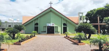  ?? ?? El templo erigido al Sagrado Corazón de Jesús pasará a ser catedral de la diócesis de Canindeyú y sede del nuevo obispo.