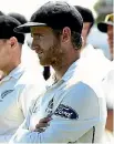  ?? GETTY IMAGES ?? Kane Williamson prepares to lead New Zealand in a cricket test for the first time against Zimbabwe.