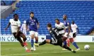  ??  ?? Joshua Onomah scored a sensationa­l solo goal to open the scoring in Wales. Photograph: James Marsh/BPI/Shuttersto­ck