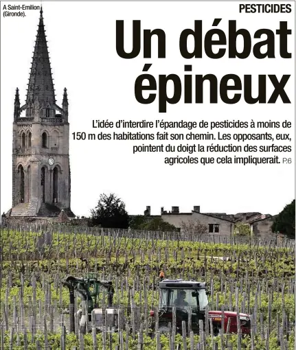  ??  ?? A Saint-Emilion (Gironde).