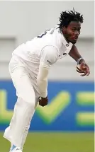  ??  ?? Jofra Archer bowling for Sussex against Kent last week