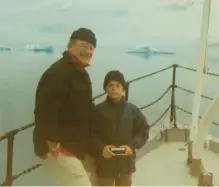  ??  ?? The youngest son of John Wayne, Ethan, says his father was happiest when on board the family yacht.