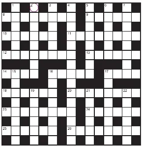  ?? ?? PLAY our accumulato­r game! Every day this week, solve the crossword to find the letter in the pink circle. On Friday, we’ll provide instructio­ns to submit your five-letter word for your chance to win a luxury Cross pen. UK residents aged 18+, excl NI. Terms apply. Entries cost 50p.