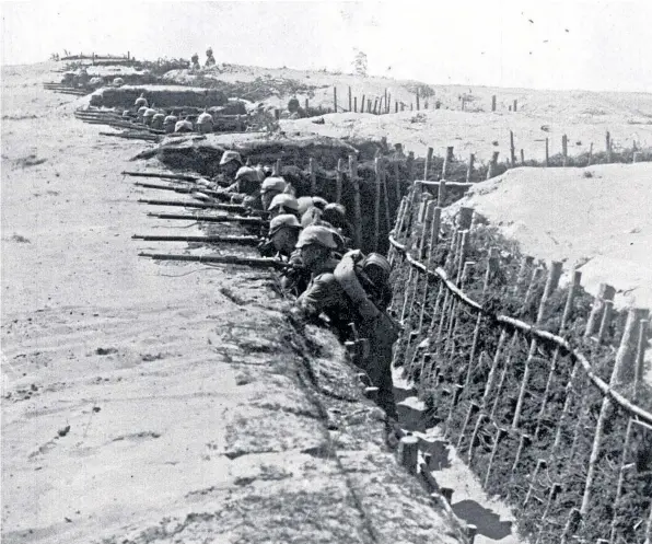  ?? ?? Left in the cold: German trenches in occupied Poland in 1915
