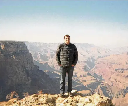  ?? Anthony Blake/Contribute­d photo ?? Connecticu­t native Brendan Hall decided to become a documentar­y filmmaker during a trip to the Grand Canyon.
