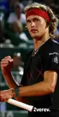  ??  ?? Zverev.