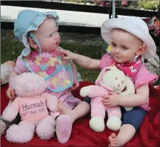  ??  ?? Emma Dillon and Hannah Lyons from Ballyagran, enjoying the Teddy Bear’s Picnic at the Donkey Sanctuary.