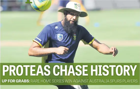  ?? Picture: Backpagepi­x ?? EYE ON THE PRIZE. Hashim Amla says the Proteas have moved past the ball-tampering distractio­ns and will be concentrat­ing on the series win against Australia.