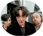  ??  ?? Bill Bailey in Black Books with Dylan Moran and Tamsin Greig.