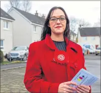  ??  ?? Labour’s Kate Watson hits the streets last week