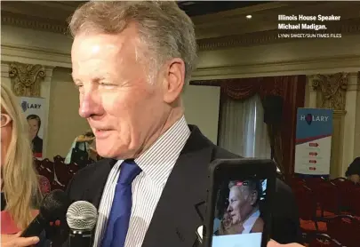  ?? LYNN SWEET/SUN-TIMES FILES ?? Illinois House Speaker Michael Madigan.