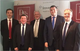  ??  ?? The first Damien Tansey Solicitors Investec Business Networking Lunch discussed the Brexit fallout.