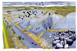  ??  ?? A natural winner: Carry Akroyd’s ‘Flooded Washes’