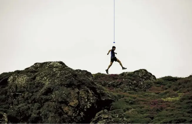  ??  ?? THE EXTREME RUNNER Keen ultramarat­hon devotee Does a 12-mile hill run each evening Sky-runs on exposed ridgelines Considers road running ‘boring’