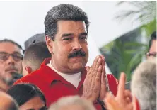  ?? A. CUBILLOS/AP ?? Maduro, durante un acto con partidario­s