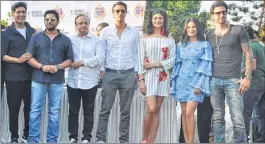  ??  ?? Celebritie­s have come out strongly against cutting of trees. From L to R: Manish Malhotra, Arshad Warsi, Asif Bhamla, Arjun Rampal, Pooja Batra, Sunny Leone and her husband Danny