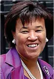  ??  ?? Closed: Baroness Scotland and the former ‘hub’ in London