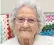  ??  ?? ‘It’s just a name to me’, says Dilys Armistice Fox, who has received at least 500 birthday cards at her care home