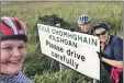  ??  ?? PEDAL-PUSHERS: Sophie, Sandie andMairi at Kilchoan, Lochaber