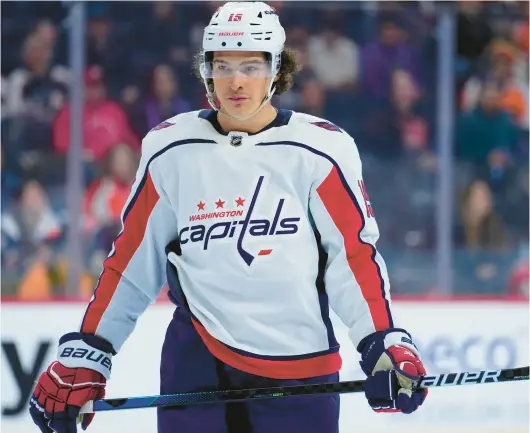  ?? MATT SLOCUM/AP ?? Capitals wing Sonny Milano has been a steal signing by general manager Brian MacLellan.