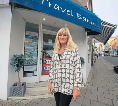  ?? Picture: Phil Hannah. ?? Travel Bar Blairgowri­e director and owner Brenda McCready.