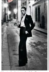  ?? — Photos: agencies ?? newton’s photograph of the “Le smoking” suit.