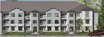  ??  ?? The Pointe will be an amenity-rich, three-story apartment community bordered on one side by lakes and a nature preserve and adjacent to Valley Ranch Town Center.