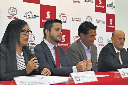  ??  ?? EVENTO. Los organizado­res de la Copa Scotiabank 2017 anunciaron ayer la logística del evento para este fin de semana.