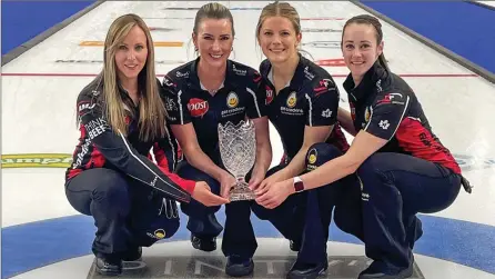  ??  ?? Grand Slam of Curling
Rachel Homan, third Emma Miskew, second Sarah Wilkes, lead Joanne Courtney and alternate Laura Walker (not pictured) won $25,000 and the Humpty’s Champions Cup title on Monday night in Calgary.