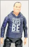  ?? SUBMITTED PHOTO ?? This is the final design of the Frankie MacDonald action figure. Final touches will include Frankie’s trademark gapped teeth and red sneakers.