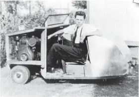  ??  ?? Martin was 14 when he built this car, earning a special driver's licence after being pulled over by police on the road to St. Jacobs.