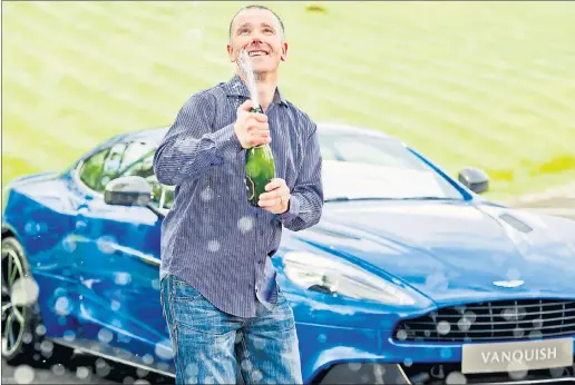  ??  ?? SHOCKED: Philip Dunning, from Bo’Ness near Falkirk, won almost £8m in Saturday’s National Lottery. The former factory worker said it was a fantastic feeling to be able to quit his job.