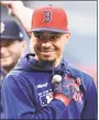  ?? Kathy Willens / Associated Press ?? Mookie Betts is headed to Los Angeles after the Dodgers and Red Sox finalized the on-again, off-again trade.