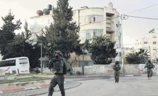 ?? ?? Israeli troops raid the Al-Amari refugee camp near Ramallah, in the occupied West Bank, Palestine, March 4, 2024.