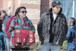  ?? LIAM RICHARDS THE CANADIAN PRESS ?? Debbie Baptiste, the mother of Colten Boushie, and her son Jace Baptiste leave the provincial court during a break in court proceeding­s over the lunch hour on the first day of a preliminar­y hearing investigat­ing the murder of Colten Boushie in North...