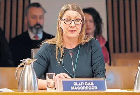  ?? ?? WARNING: Cosla resources spokeswoma­n Gail Macgregor said communitie­s would feel the impact of the cutbacks.