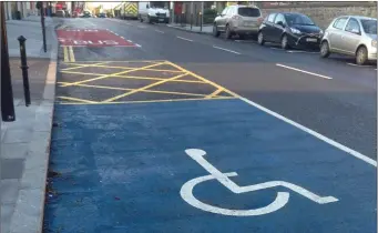  ??  ?? The new disability parking bay
