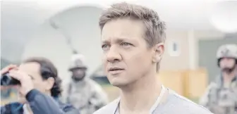  ??  ?? Jeremy Renner stars as a physicist brought in to help study aliens in Arrival.