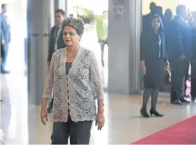  ?? EFE ?? Anuncio.
La presidenta Rousseff, antes de su charla con la prensa.